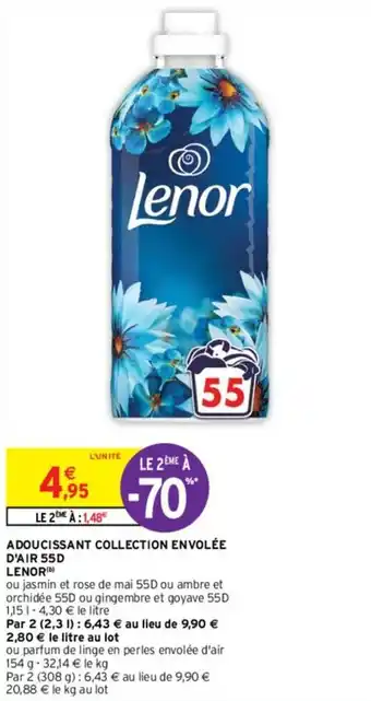 Intermarché ADOUCISSANT COLLECTION ENVOLÉE D'AIR 55D offre