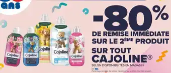 Carrefour Cajoline -80% de remise immédiate sur le 2ème produit sur tout cajoline offre