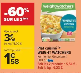 Carrefour Weight watchers plat cuisiné offre