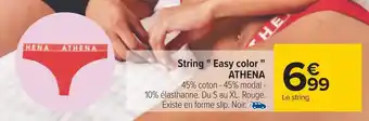 Carrefour Athena string easy color offre