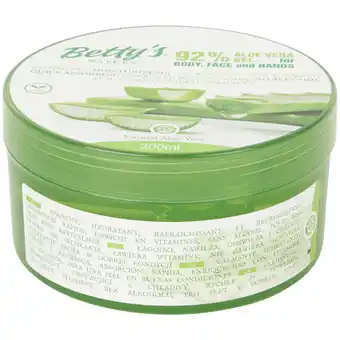 Action Action gel d’aloe vera betty's nature offre