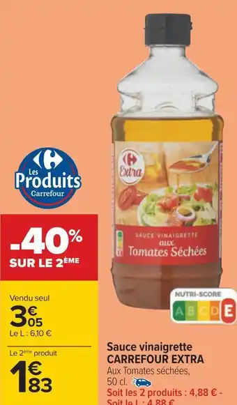 Carrefour Carrefour extra sauce vinaigrette offre