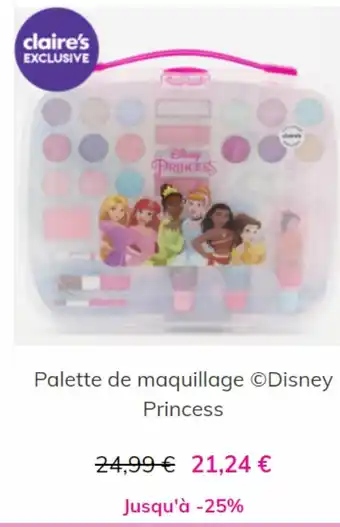 Palette de maquillage disney princess