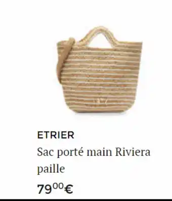 Sac porté main riviera paille