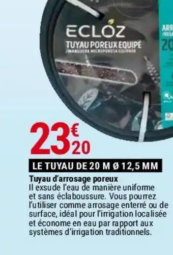 Gamm vert Tuyau d'arrosage poreux offre