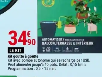 Gamm vert Kit goutte à goutte offre