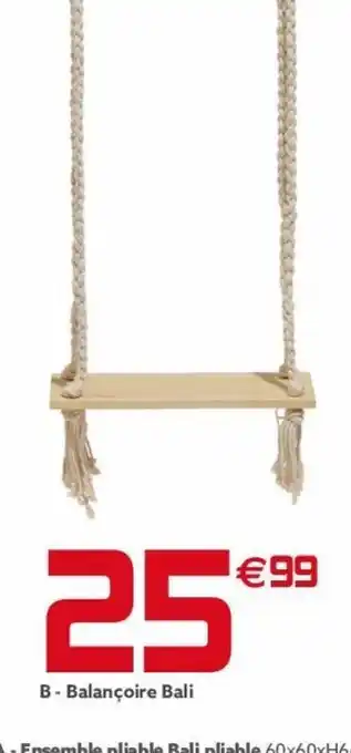Gifi Balançoire bali offre