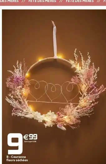 Couronne fleurs séchées
