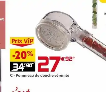Gifi Pommeau de douche sérenite offre