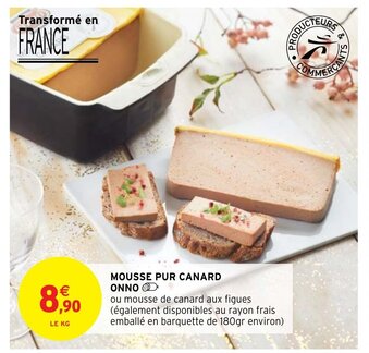 Intermarché Mousse Pur Canard Onno offre