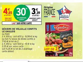 Intermarché Gésiers De Volaille Confits offre