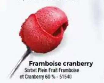 Framboise cranberry