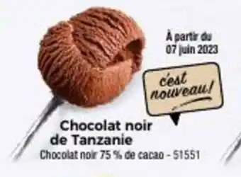 Thiriet Chocolat noir de Tanzanie offre