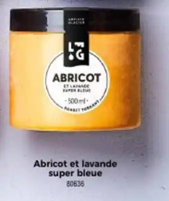 Abricot et lavande super bleue