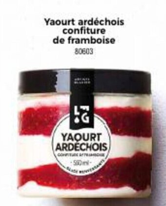 Thiriet Yaourt ardéchois confiture de framboise 80603 offre