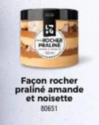 Façon rocher praliné amande et noisette