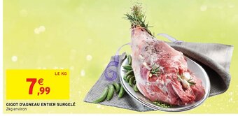 Intermarché Gigot D'Agneau Entier surgelé offre