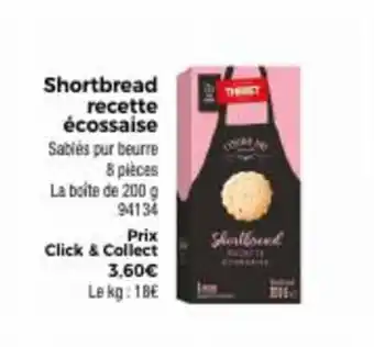 Shortbread recette écossaise