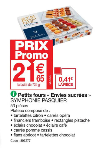 Petits fours << Envies sucrées >>