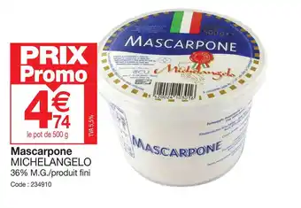 Promocash Mascarpone MICHELANGELO offre
