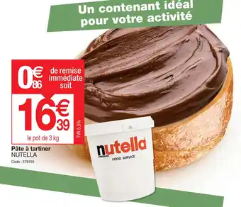 Promocash Pâte à tartiner NUTELLA offre