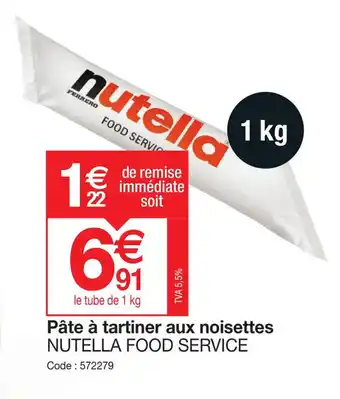 PĂąte Ă tartiner aux noisettes NUTELLA FOOD SERVICE