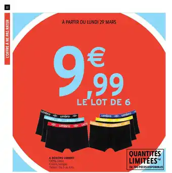 6 Boxers Umbro
