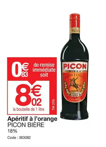 Promocash Apéritif à l'orange PICON BIÈRE offre