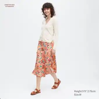 Jupe longue en viscose à imprimé comptoir des cotonniers