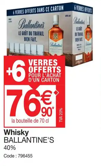 Promocash Whisky BALLANTINE'S offre