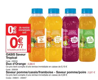 Promocash OASIS Saveur Tropical offre