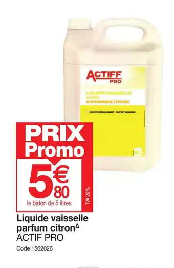 Promocash Liquide vaisselle parfum citronª ACTIF PRO offre