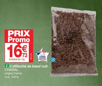Promocash L'effiloché de bœuf cuit offre