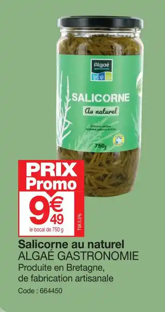 Promocash Salicorne au naturel ALGAÉ GASTRONOMIE offre