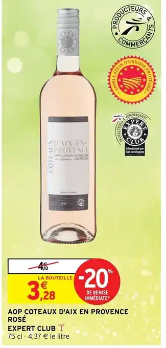 Intermarché Aop Conteaux D'Aix En Provence rosé offre