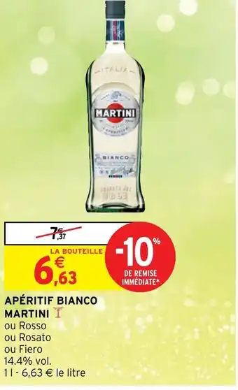 Intermarché Apèritif Bianco Martini offre