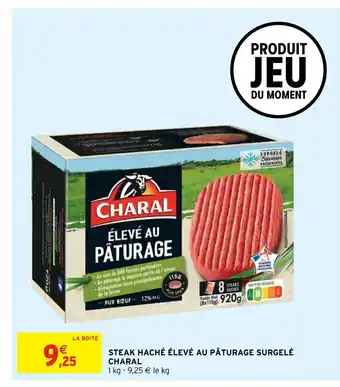 Intermarché Steak Haché Eleve Au pâturage surgelé Charal offre