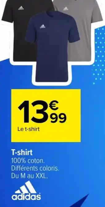 Carrefour T-shirt 100% coton. Différents coloris. Du M au XXL. offre