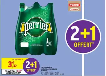 Intermarché Eau Minérale Naturelle Gazeuse Perrier offre