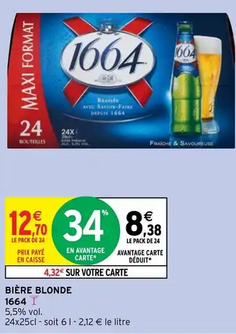 Intermarché Bière Blonde offre