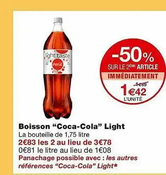 Monoprix Boisson offre
