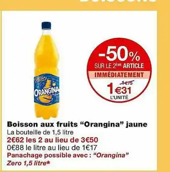 Monoprix Boisson Aux Fruits offre