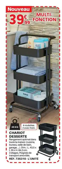 Shopix Chariot Desserte offre