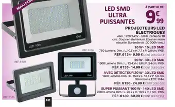 Projecteurs Led électriques