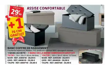 Shopix Banc Coffre De Rangement offre