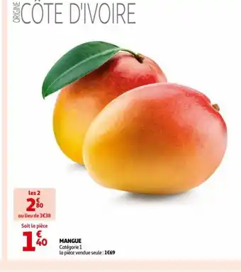 Auchan MANGUE Catégorie 1 offre
