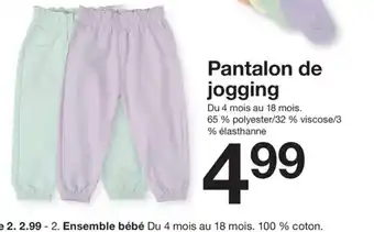 Zeeman Pantalon de jogging offre