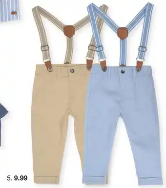 Zeeman 5. Pantalon avec bretelles Du 4 mois au 18 mois. 45 % coton/55 % lin. 9.99 offre