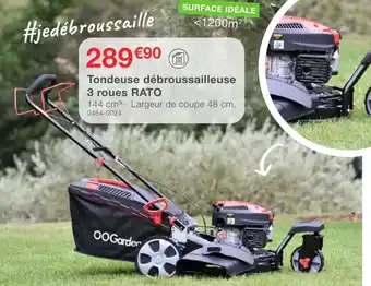 Oogarden Tondeuse débroussailleuse 3 roues RATO offre