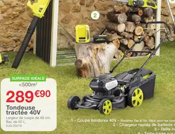 Oogarden Tondeuse tractée 40V offre